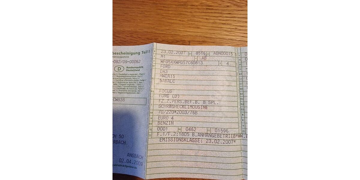 Ford Focus 150.000 km 1.400 &euro; Burgoberbach 91595