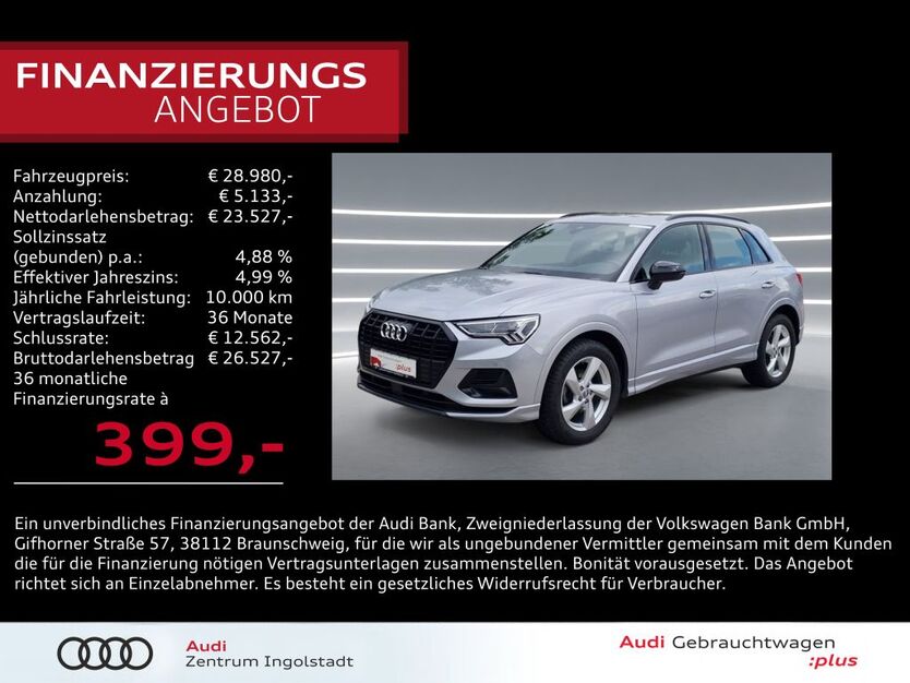 Audi Q3 46.890 km 28.980 € Ingolstadt 85057