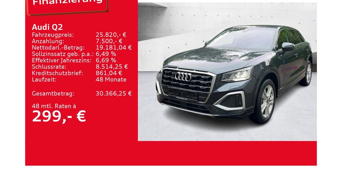 Audi Q2 7.303 km 23.920 € Ulm 89073