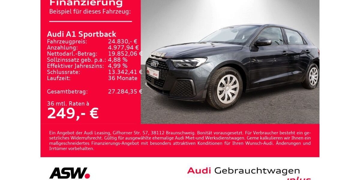 Audi A1 6.900 km 24.830 &euro; Heilbronn 74074