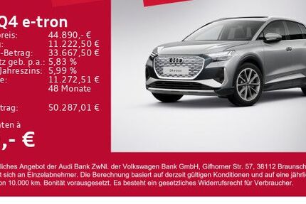 Audi Q4 e-tron 5.504 km 43.880 &euro; Gersthofen 86368