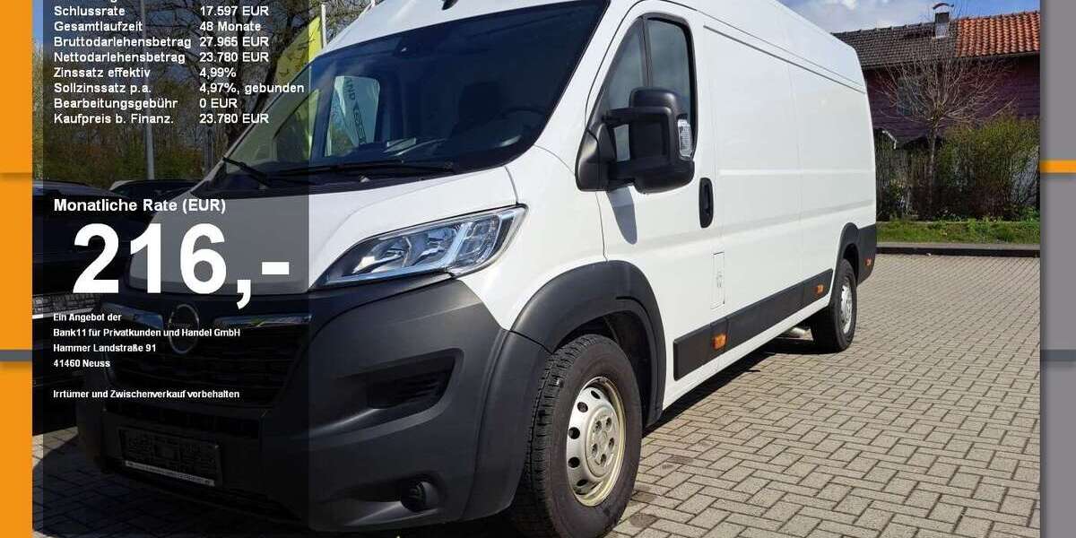 Opel Movano 8.481 km 22.780 &euro; Sonneberg 96515