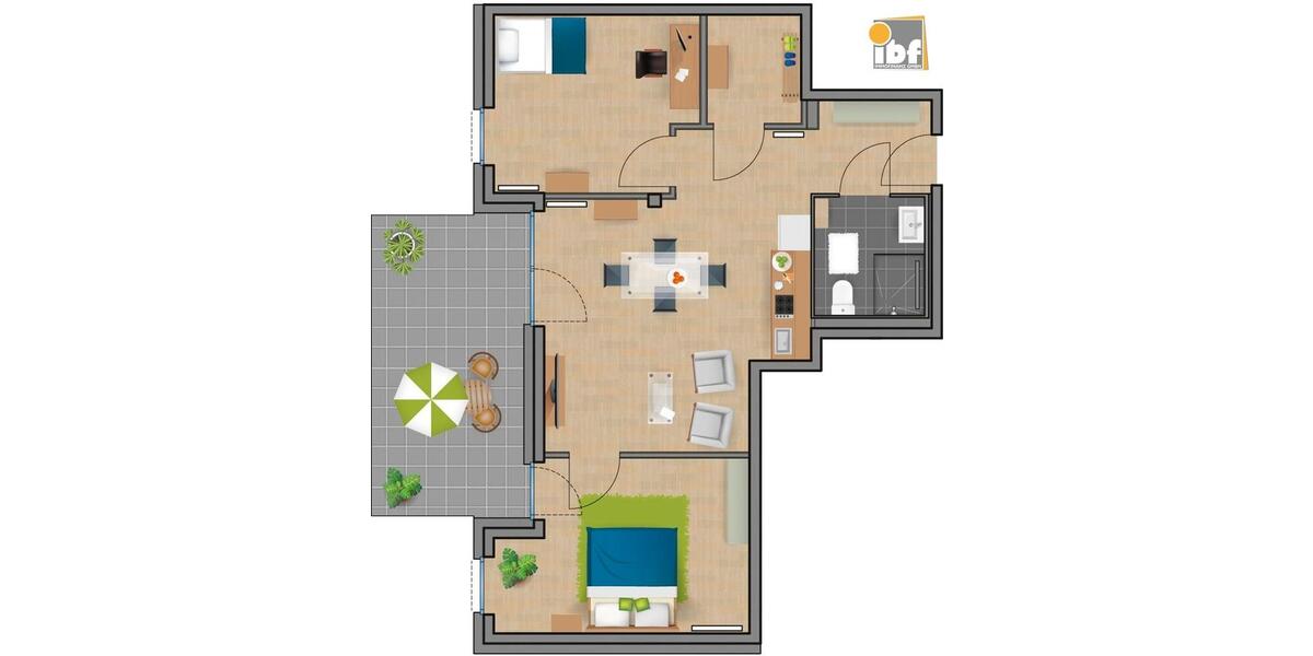 Etagenwohnung Alsdorf - 3 Zimmer, 82 m&sup2;, 1.026&euro; | Angebot:26035184