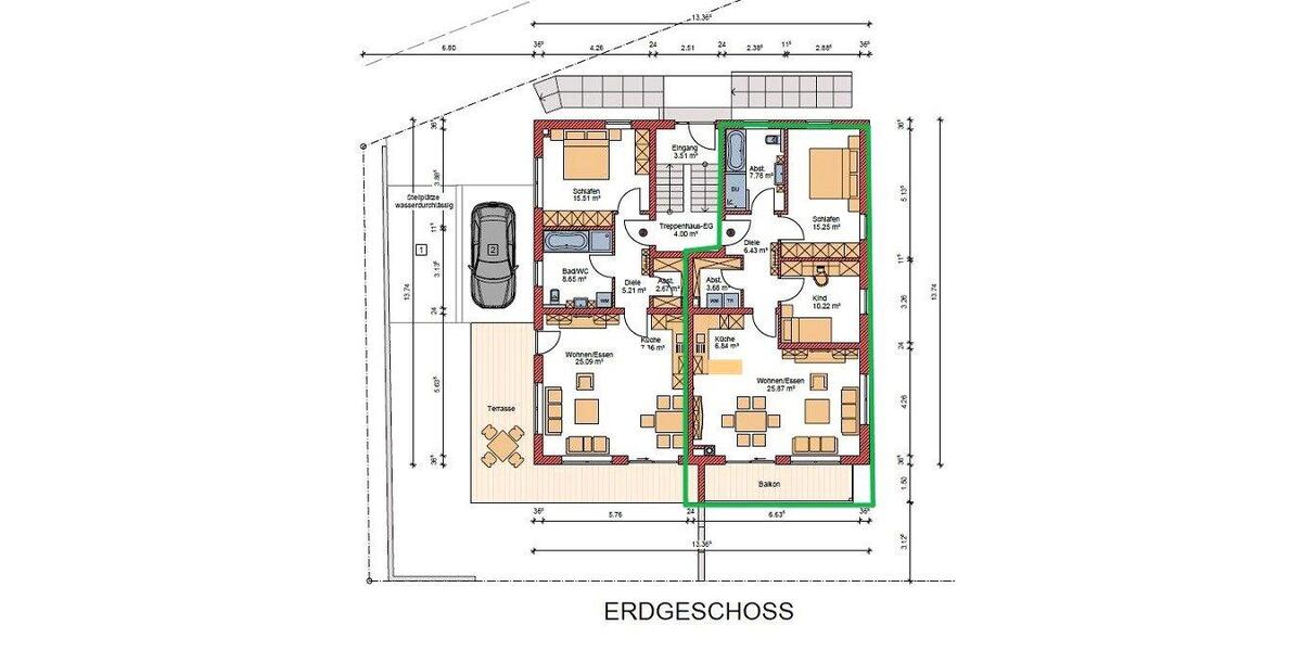 Etagenwohnung Regen - 3 Zimmer, 78 m&sup2;, 860&euro; | Angebot:26586595