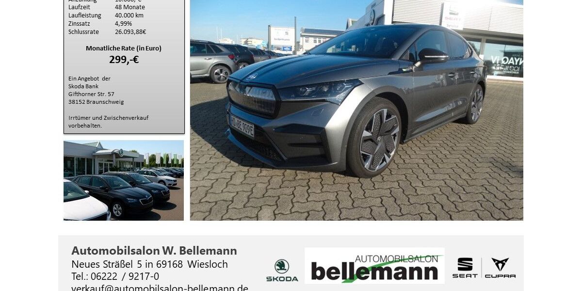 Skoda Enyaq 22.500 km 44.490 &euro; Wiesloch 69168