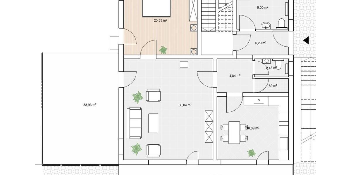 Etagenwohnung Bad Laasphe - 1 Zimmer, 120 m&sup2;, 1.140&euro; | Angebot:26329329