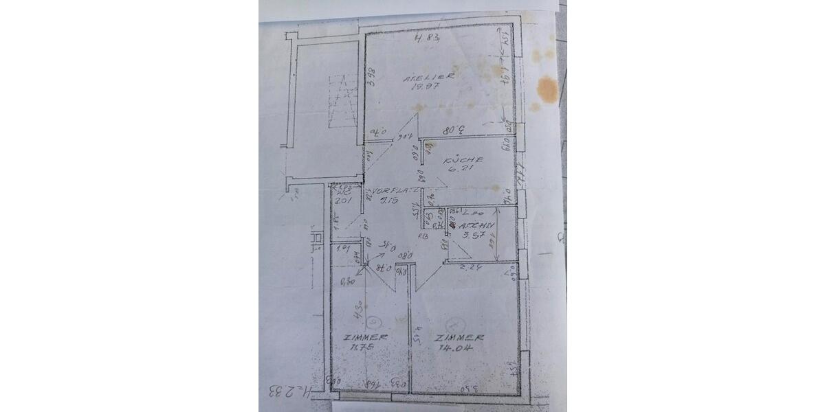 Etagenwohnung Eggenstein-Leopoldshafen Leopoldshafen - 3 Zimmer, 72 m&sup2;, 220.000&euro; | Angebot:26325686