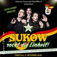 Sukow rockt die Einheit 2026! 02.10.2026 Dorfgemeinschaftshaus Sukow