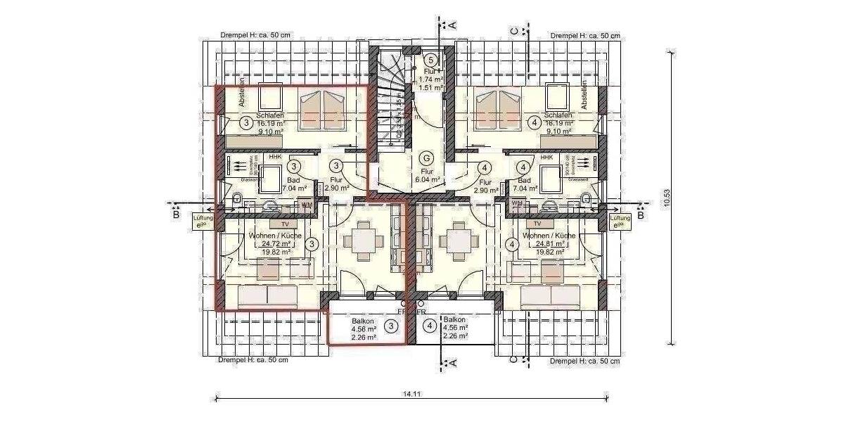 Etagenwohnung Zingst - 2 Zimmer, 41 m&sup2;, 297.975&euro; | Angebot:26819859