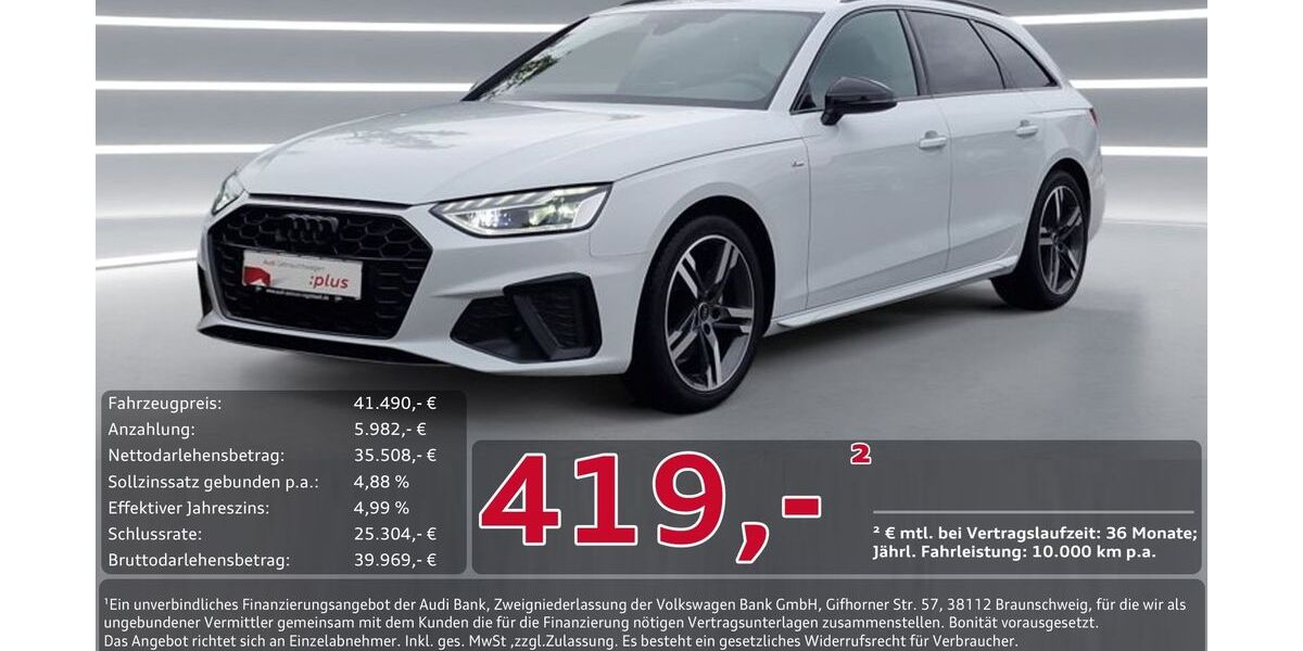Audi A4 41.000 km 39.480 &euro; Ingolstadt 85057