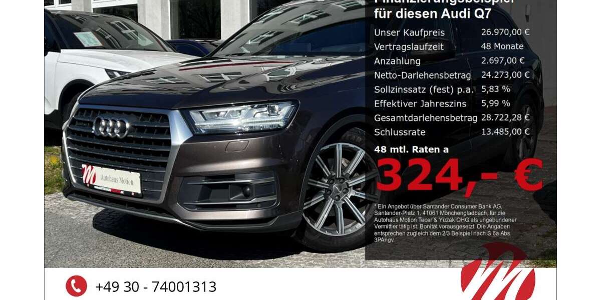 Audi Q7 189.900 km 26.970 &euro; Berlin 12305
