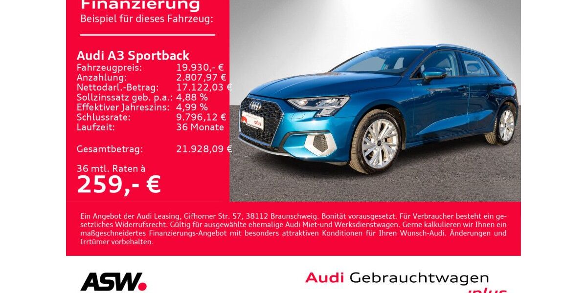 Audi A3 64.600 km 19.930 &euro; Heilbronn 74074