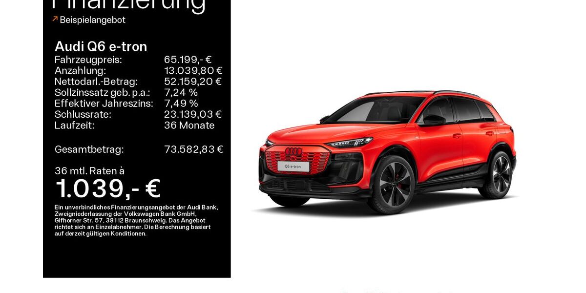 Audi Q6 e-tron 18.600 km 65.199 &euro; Mühlheim 63165