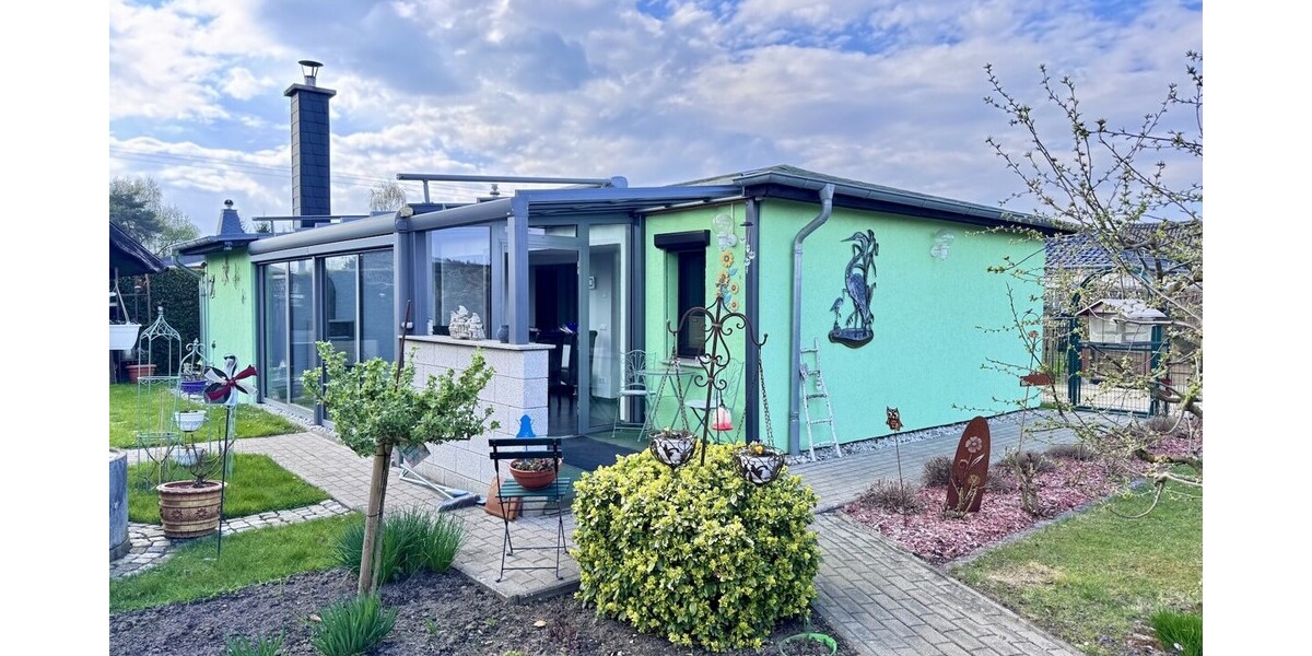 HORN IMMOBILIEN ++ Einfamilienhaus mit Wintergarten, Kamin und Gästehaus in Krugsdorf bei Pasewalk - Einfamilienhaus Krugsdorf | Angebot:26339663