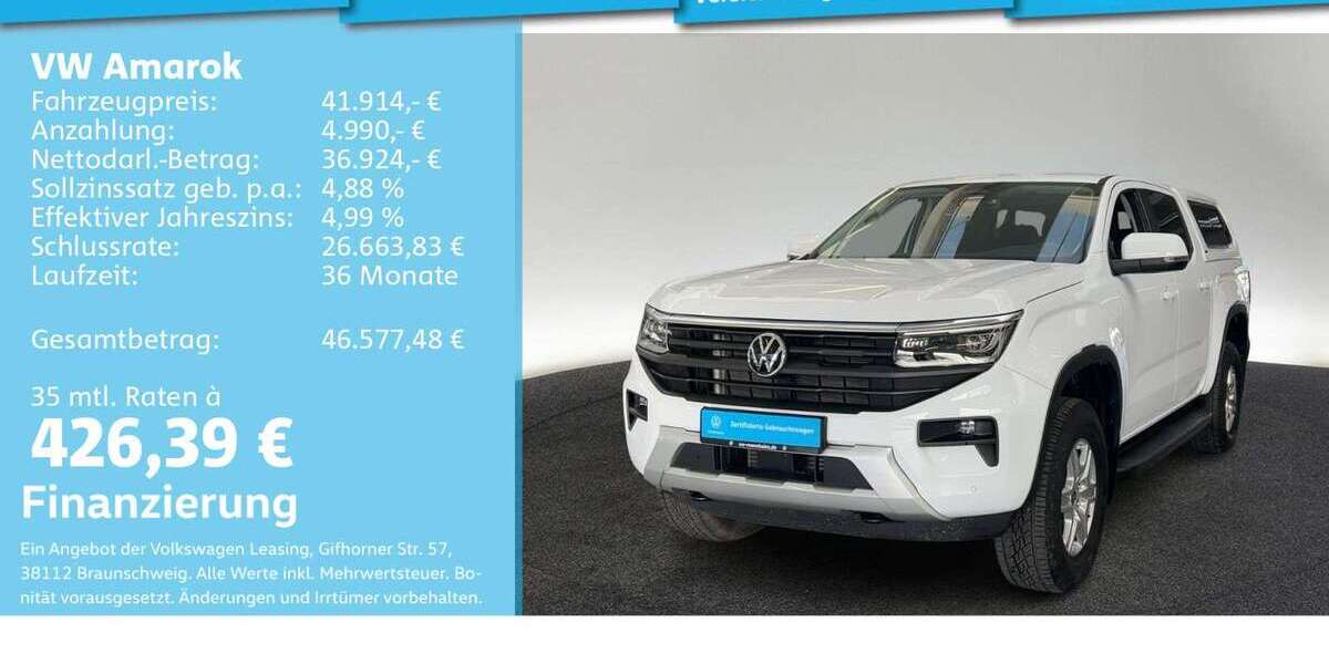 VW Amarok 9.677 km 41.494 &euro; Mannheim 68309