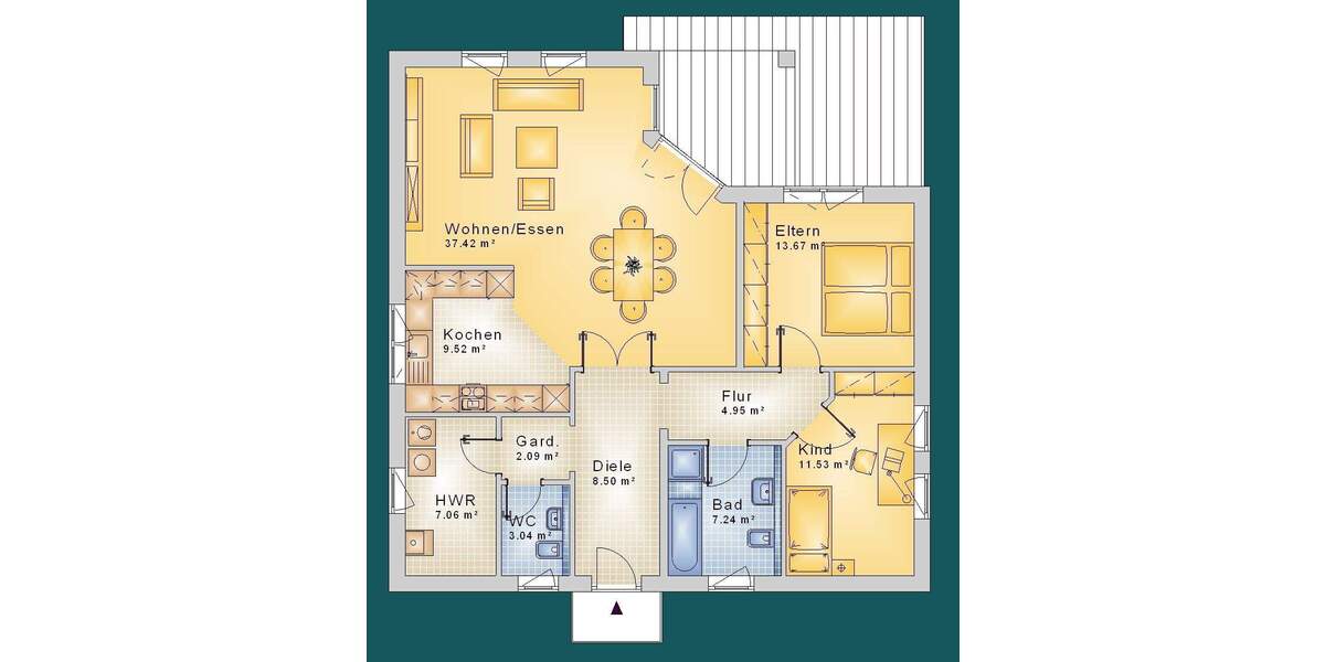 Bungalow Wagenfeld Varrel - 3 Zimmer, 104 m&sup2;, 347.900&euro; | Angebot:25705204