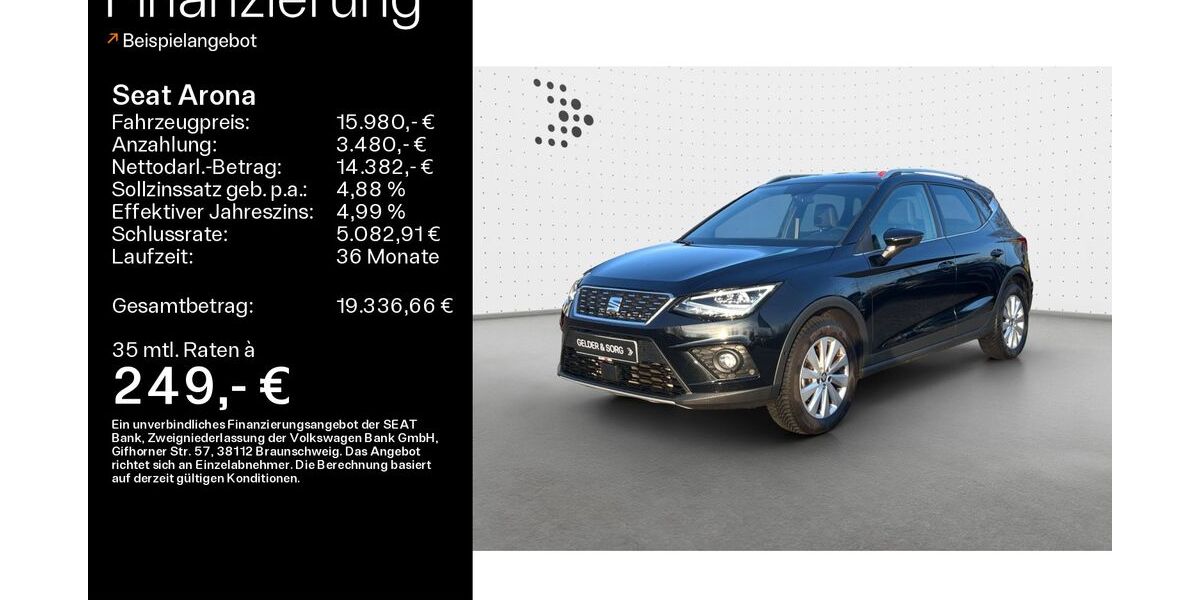 Seat Arona 37.650 km 15.980 &euro; Haßfurt 97437
