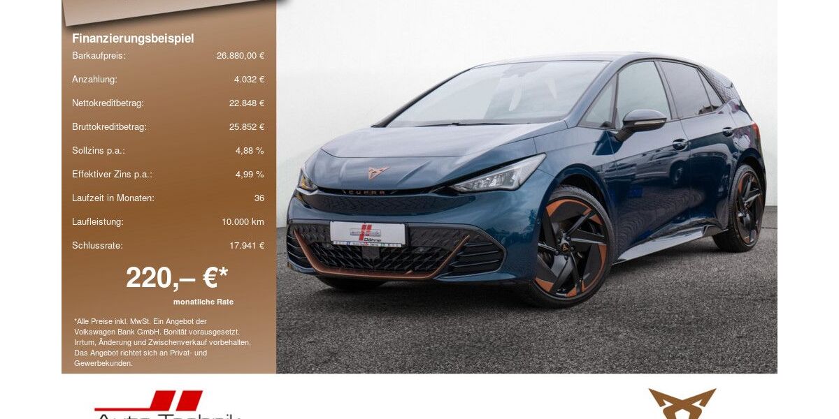 Cupra Born 16.911 km 26.880 &euro; Wittenberge 19322