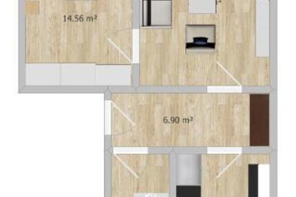Zwei Raum Wohnung Diera zimmer
