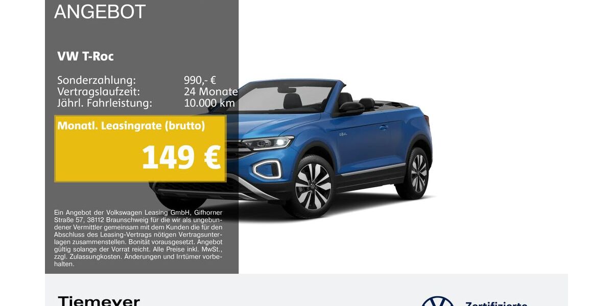 VW T-Roc 17.964 km 23.620 &euro; Bochum 44892