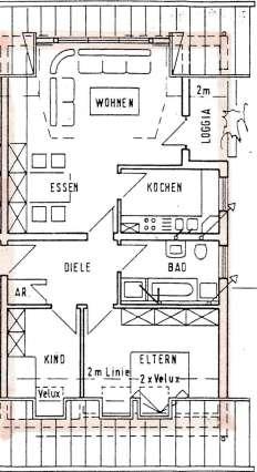 Etagenwohnung Much - 2.5 Zimmer, 76 m&sup2;, 495&euro; | Angebot:25545651