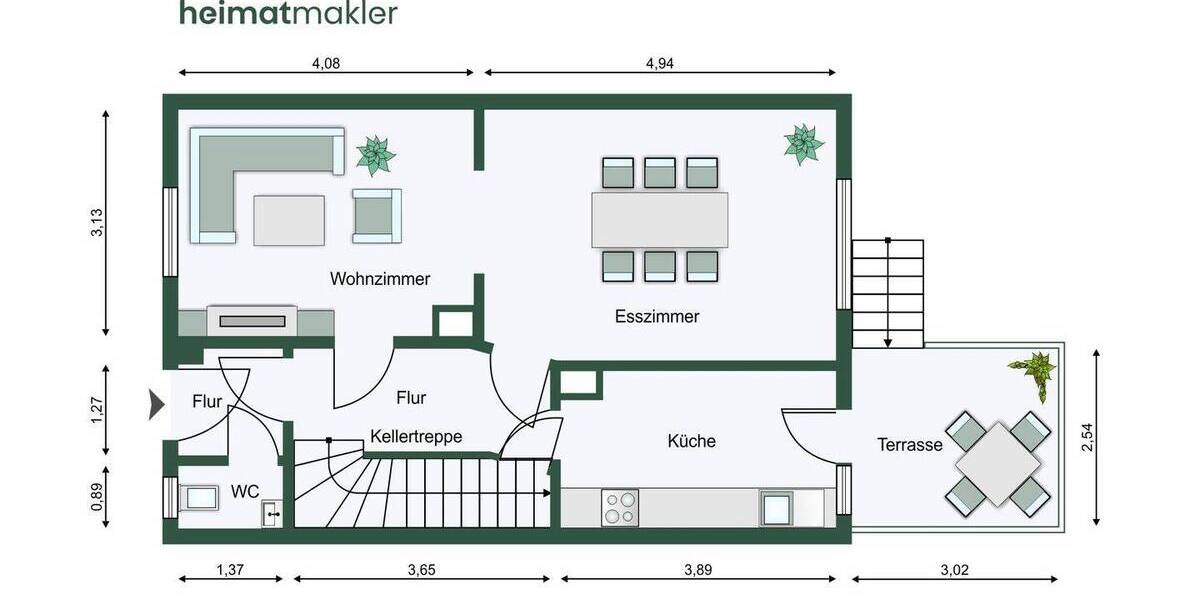 Doppelhaushälfte Leipzig Schönefeld-Ost - 5 Zimmer, 110 m&sup2;, 350.000&euro; | Angebot:25970211