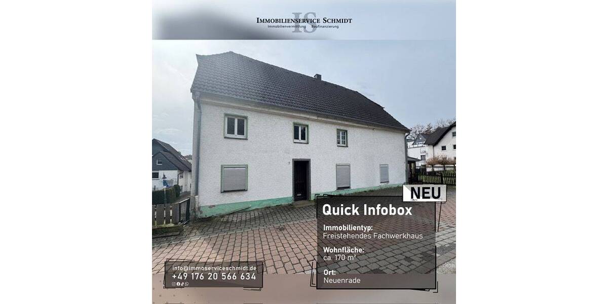 Doppelhaushälfte Neuenrade - 8 Zimmer, 170 m&sup2;, 134.900&euro; | Angebot:26258033