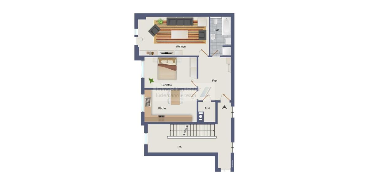 Etagenwohnung Scheeßel - 2 Zimmer, 68 m&sup2;, 695&euro; | Angebot:24864621