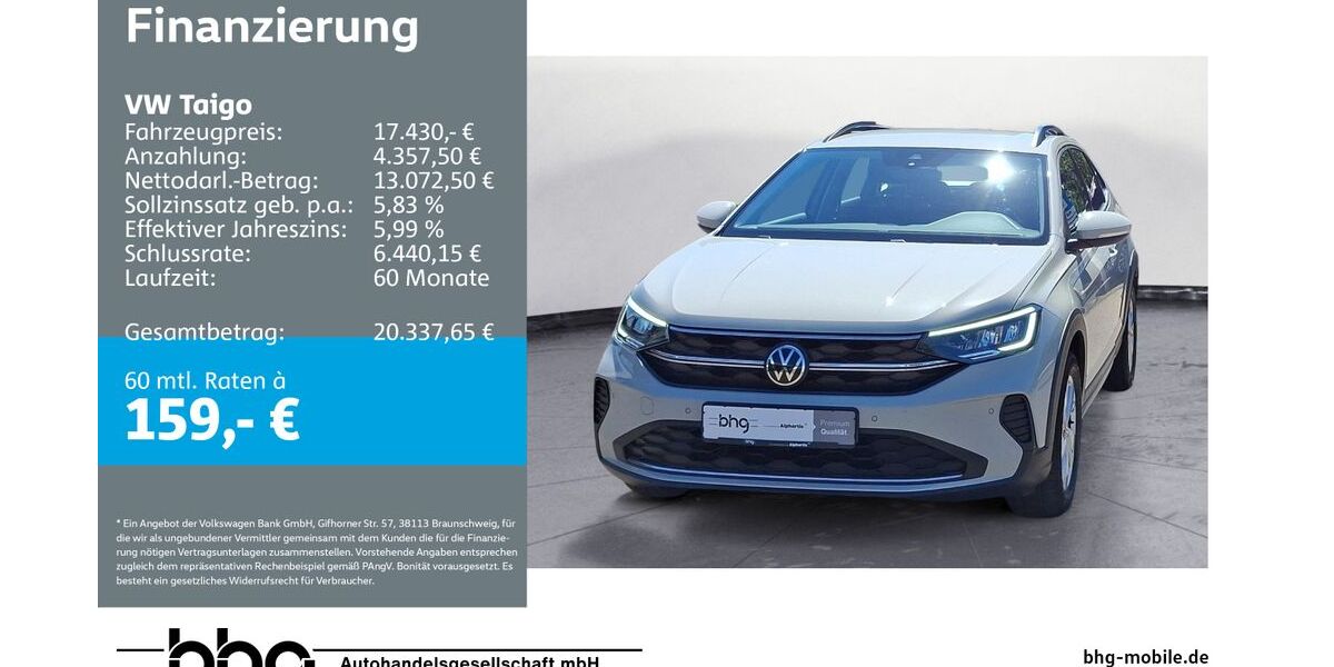 VW Taigo 32.072 km 17.430 &euro; Reutlingen 72770