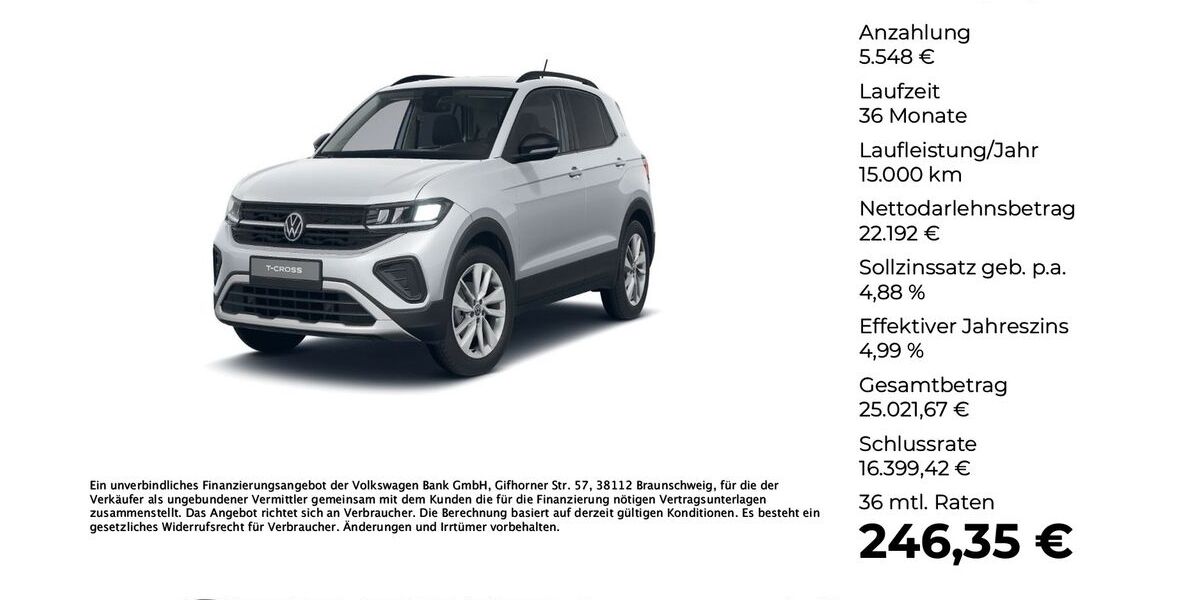 VW T-Cross 9.990 km 27.440 &euro; Versmold 33775