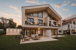 Bezugsfertig! Design Neubau Chalet-Haushälfte mit Doppelgarage und Loisachblick - Doppelhaushälfte Wolfratshausen Farchet | Angebot:26478547