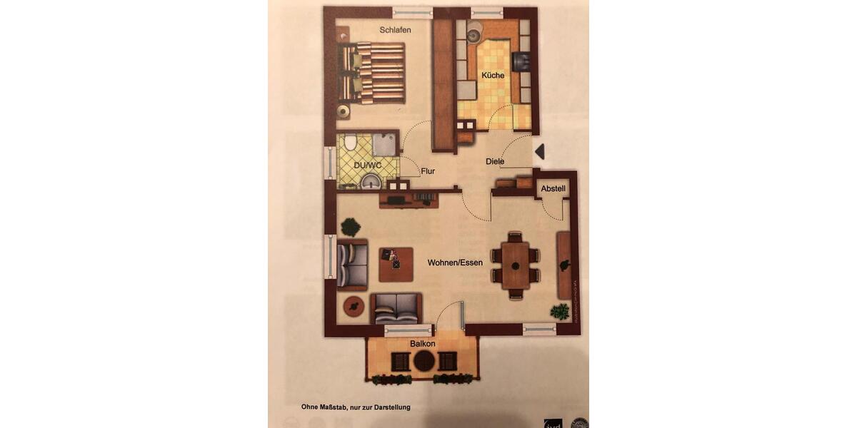 Etagenwohnung Bad Schwartau - 2 Zimmer, 58 m&sup2;, 710&euro; | Angebot:26196415
