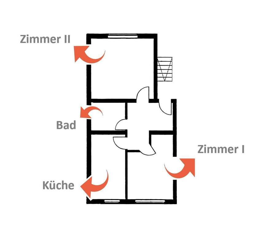 Zentrale 2-Zimmer-Wohnung! 2 zimmer