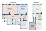 Maisonettenwohnung Halle (Saale) Am Wasserturm/Thaerviertel - 5 Zimmer, 196 m&sup2;, 1.570&euro; | Angebot:24428108