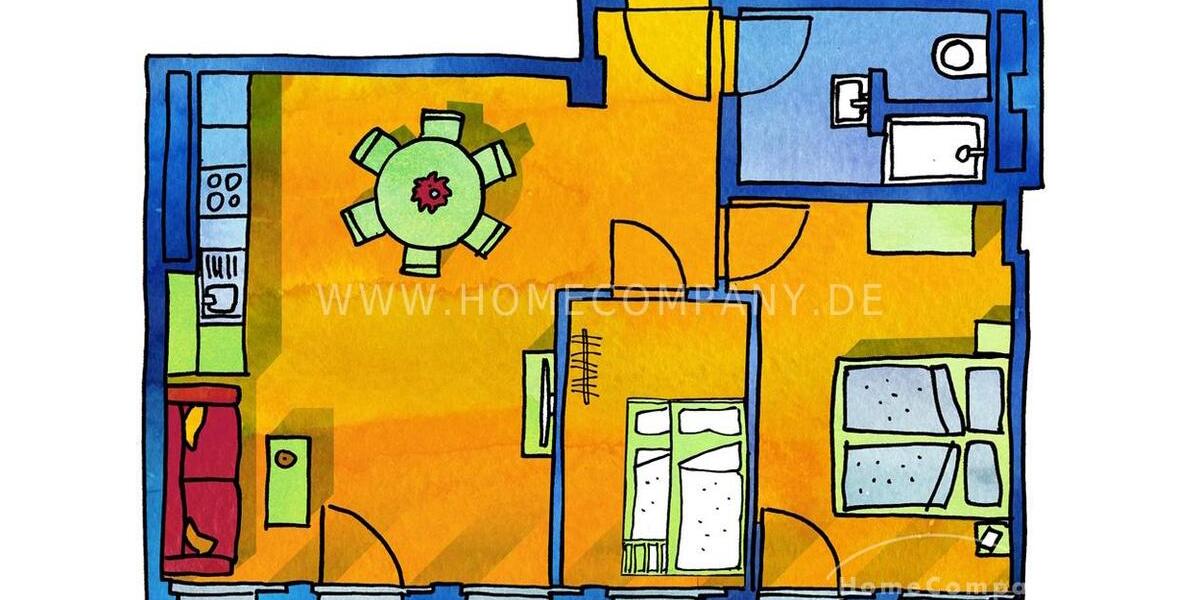 Wohnen auf Zeit Dresden - 3 Zimmer, 55 m&sup2;, 3.750&euro; | Angebot:26301807