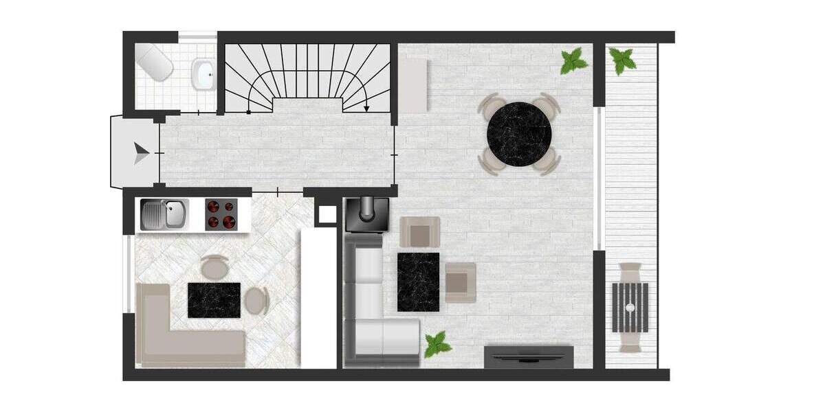 Reihenendhaus Denkendorf - 4 Zimmer, 75 m&sup2;, 335.000&euro; | Angebot:25845796