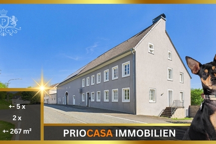 Mehrfamilienhaus 2 Wohneinheiten Dachboden ausbaufähig 267 m² Wohnfläche PV mit Speicher 11.000 m² Grundstück Wallbox-Anschluss Ausbaupotenzial Pferdehaltung Keine Provision 10 zimmer