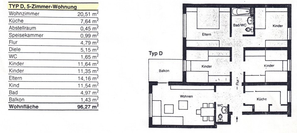 Erdgeschoßwohnung Soest - 5 Zimmer, 96 m&sup2;, 178.000&euro; | Angebot:25150975