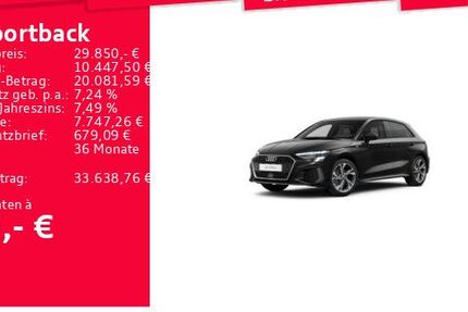 Audi A3 18.450 km 29.850 &euro; Frankfurt am Main 60314
