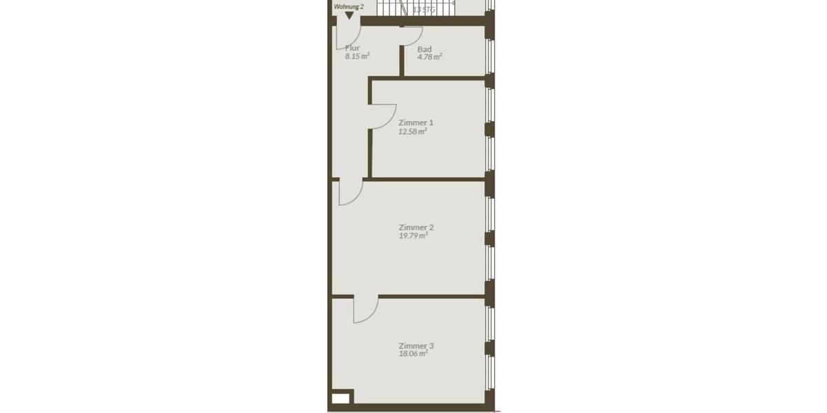 Etagenwohnung Neukirchen-Vluyn Vluyn - 2 Zimmer, 63 m&sup2;, 630&euro; | Angebot:25308647