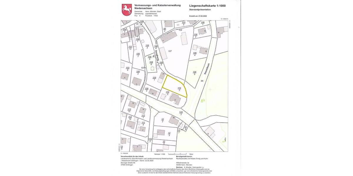 Grundstück Hann. Münden Lippoldshausen - 59.500&euro; | Angebot:22862245