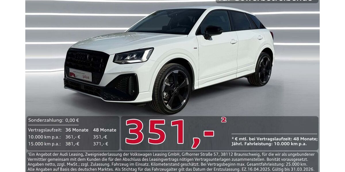 Audi Q2 9.500 km 36.950 &euro; Ingolstadt 85057