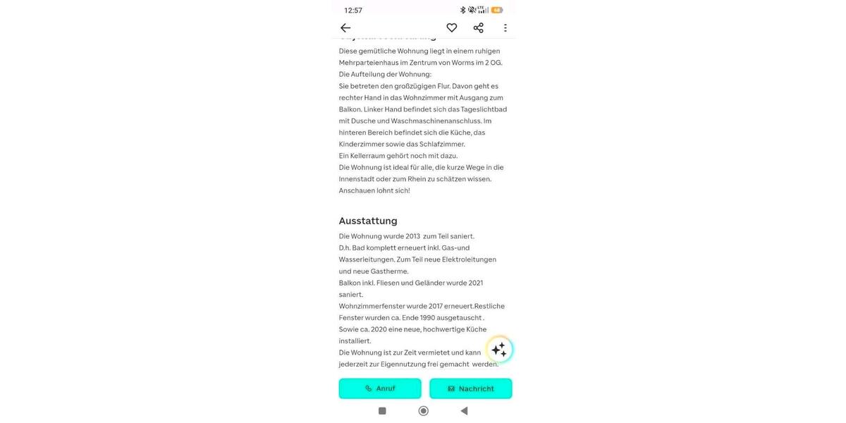 Etagenwohnung Worms - 3 Zimmer, 55 m&sup2;, 169.000&euro; | Angebot:26869713