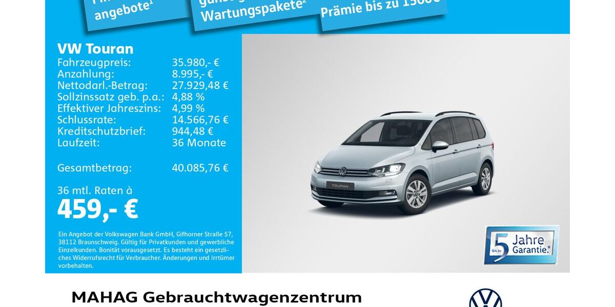 VW Touran 8.679 km 35.980 &euro; München 80935