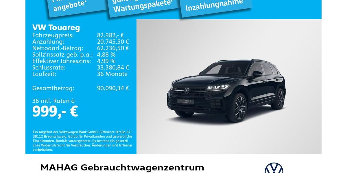 VW Touareg 14.000 km 82.982 &euro; München 80935