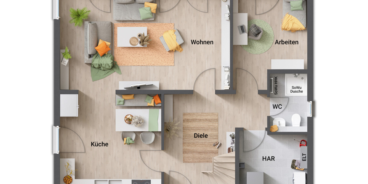 Einfamilienhaus Edermünde Grifte - 5 Zimmer, 157 m&sup2;, 422.963&euro; | Angebot:25738073