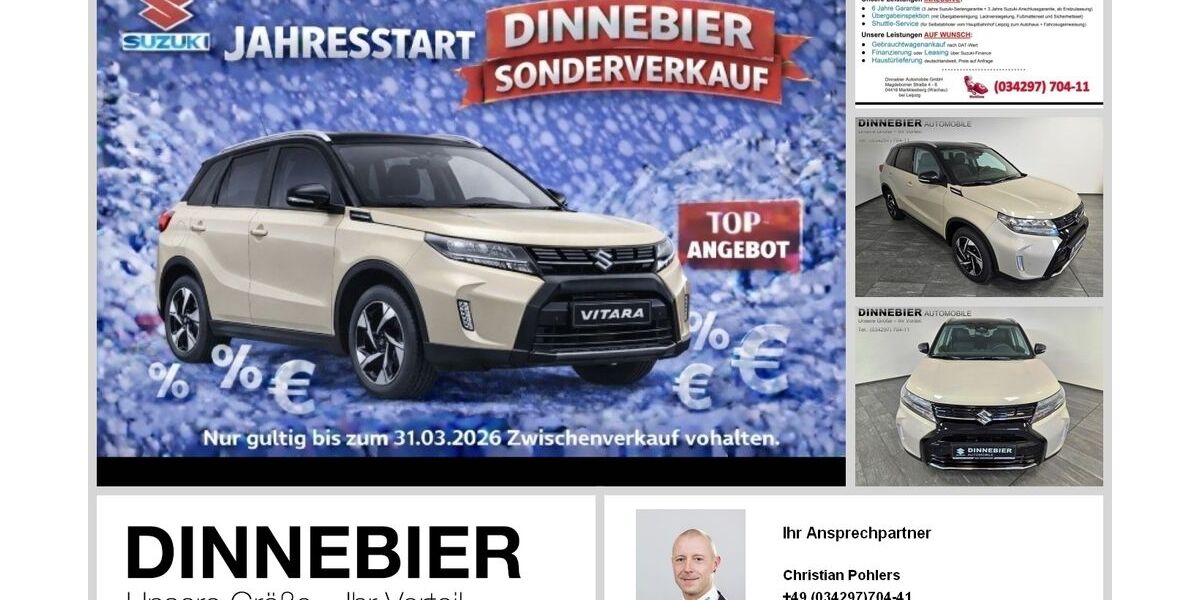 Suzuki Vitara 3.900 km 22.890 &euro; Markkleeberg 04416