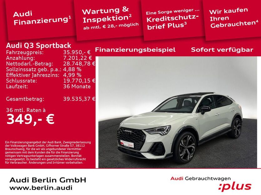 Audi Q3 75.350 km 35.950 € Berlin 10587