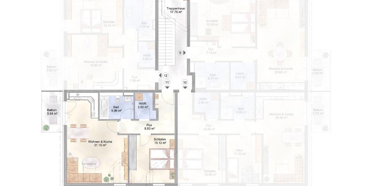 Etagenwohnung Bad Saarow - 2 Zimmer, 67 m&sup2;, 972&euro; | Angebot:25962657