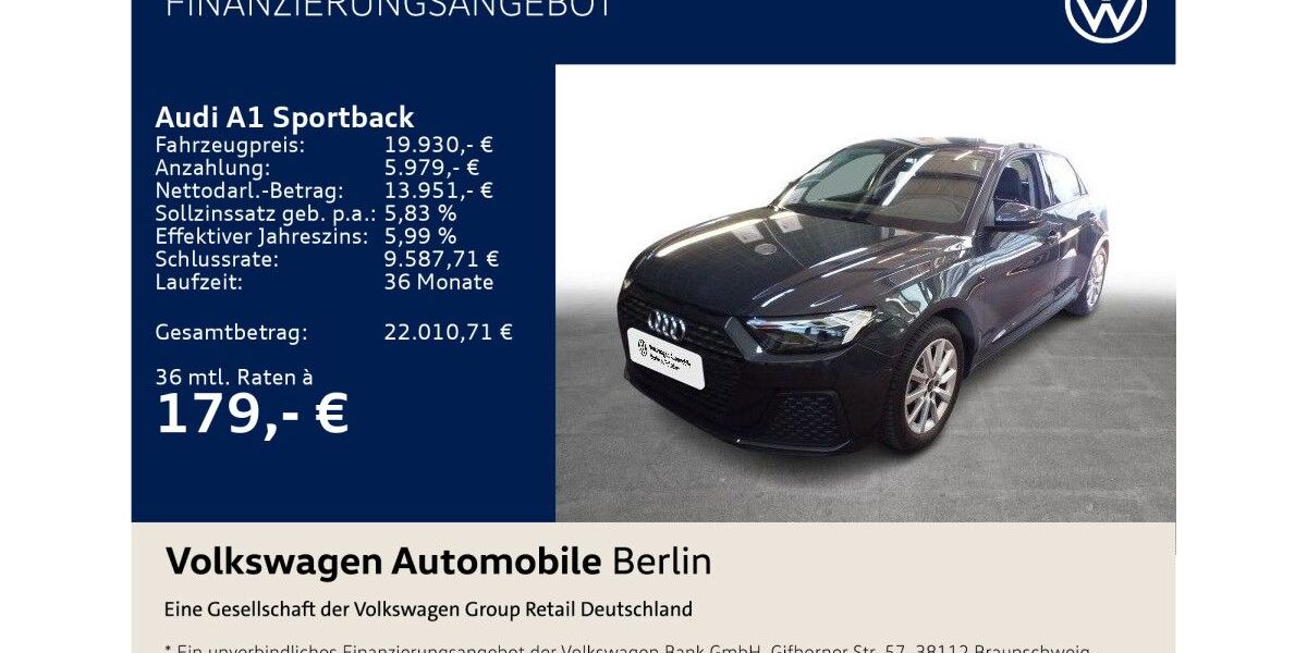 Audi A1 40.468 km 19.930 &euro; Berlin 10587